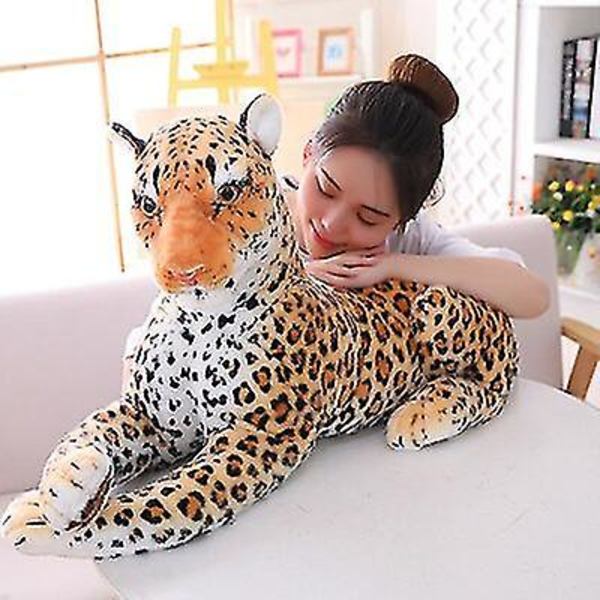 30-110cm Elävä Tiger Leopard Pehmolelut Pehmeät Villieläimet Simu brown leopard 60cm