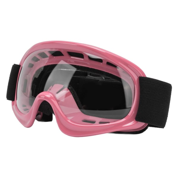 JFJC Kids Dirt Bike Goggles Slagfasthet UV-beskyttelse Motorsykkelbriller for utendørs sykling Ski ATV Off Road Racing Rosa