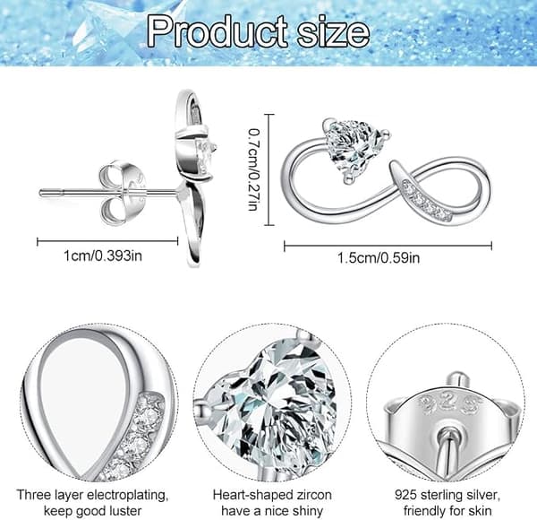 Dam Smycken Flickor Sterling Silver Örhängen