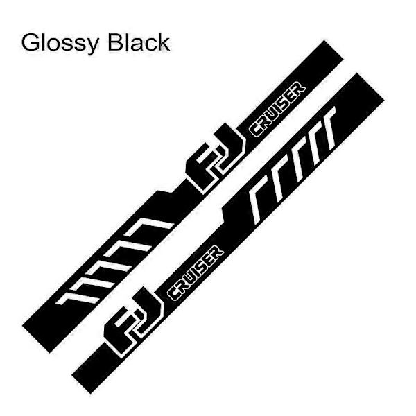2 KPL Auton Oven Tarrat Toyota FJ CRUISER Osille Tuning Autotarvikkeet Sivukorin Grafiikka Vinyylikalvo Tarrasetti Ajoneuvon Sisustustarvikkeet Glossy Black