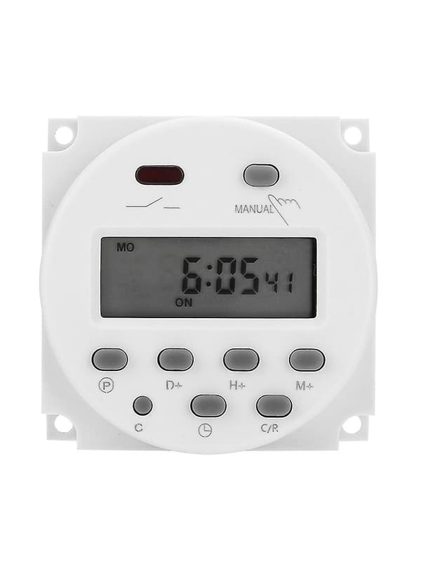 DC 12V Tidsswitch 16A Digital Elektronisk LCD Tidrelä