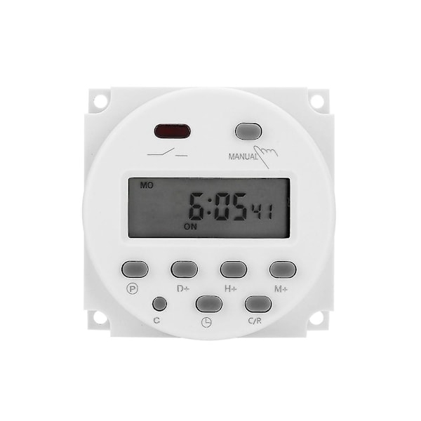 DC 12V Timer Switch 16A Digital Elektronisk LCD Tidrelæ