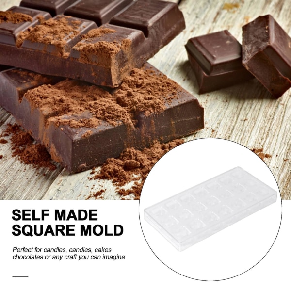 3D-suklaamuotti Mold suklaa itse tekevä leivonnainen työkalut polykarbonaattisuklaamuotit transparent
