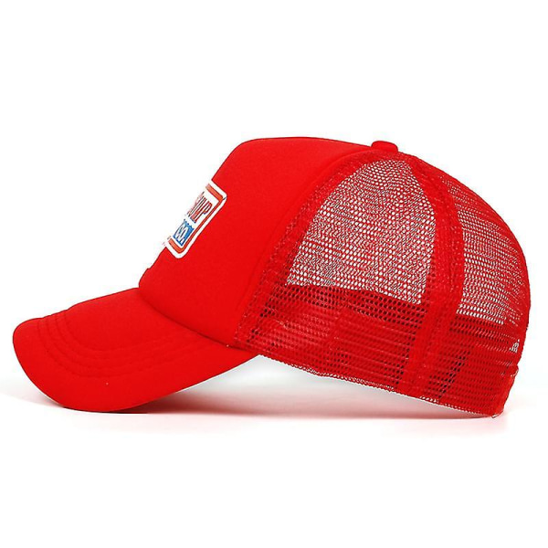 Lastbil Baseball Cap Mænd Kvinder Sport Sommer Snapback Cap Hat Forrest Gump Justerbar Hat Red