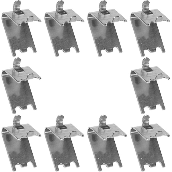 10 st Kylskåpshyllklammer Kylhyllstag Klämmor Kylskåpsstödskrokar
