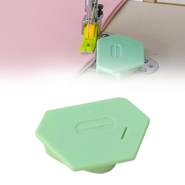 Magnetisk symaskineguide, multifunktionel polygonal bindeguide med skala, sytilbehør (grøn).