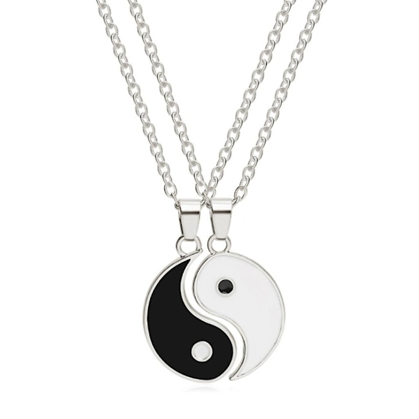 2 kpl Ompeleita Kaulakoru Tai Chi Gossip Yin Yang Riipus Pari Kaulakoru