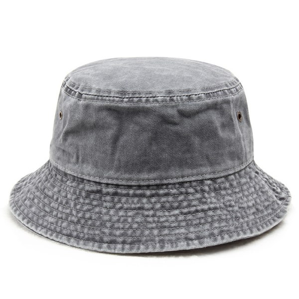 Denim Bucket Hat Unisex solhatt Bred Brett Bucket Hat Herr W Grey