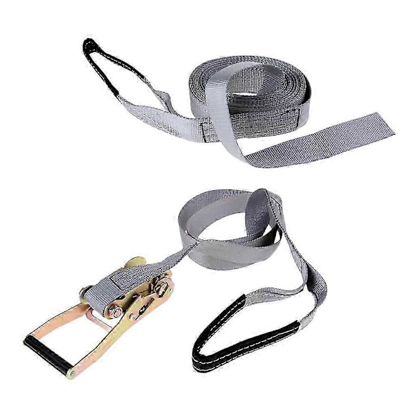 36FT Slackline Kit med Krok & Spärrspännare Balansträning Gray