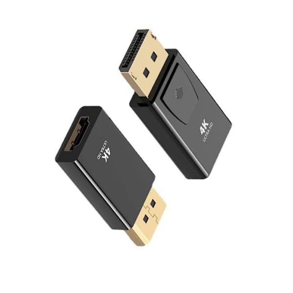 DisplayPort (uros) - HDMI (naaras) -sovitin, 4K, musta