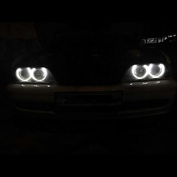2 stk. LED Angel Eyes Marker Lyspærer Feilfrie Billykter For BM modeller E39 E53 E60 E61 E63 E64 E65 E66 E87 525i 530i 545i White