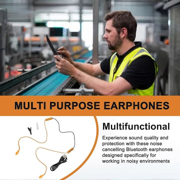 Ørepropp Bluetooth-headset Støyreduserende hodetelefoner for arbeid Hørselsvern Fabrikk Konstruksjon
