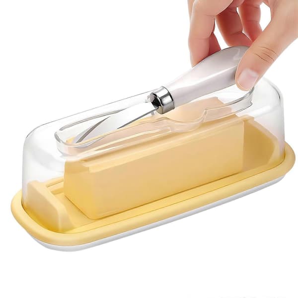 Gallonpåsar Tupperware Förseglad Smörskål med Lock, Lättskopad Smörförvaringsbehållare