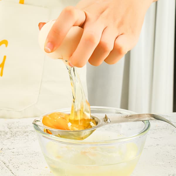 Äggseparator, äggvite- och ägguleseparator, rostfritt stål, hälsa och säkerhet, separator, köksredskap