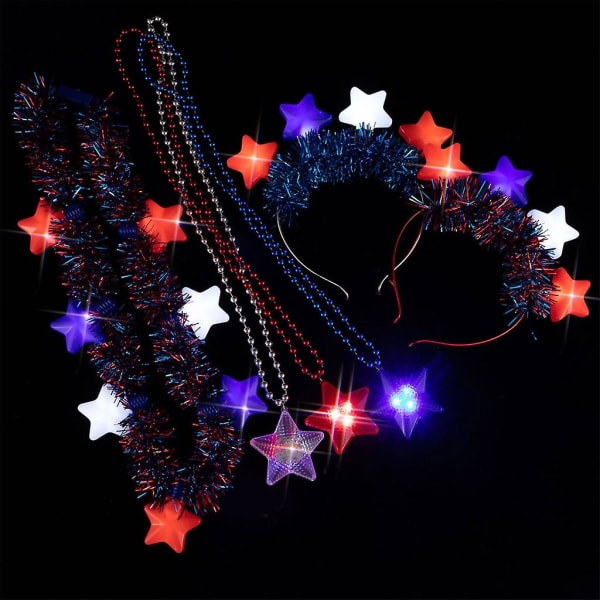 Delikat Led Star Tassel Shape Pandebånd Julegaver til par teenagere