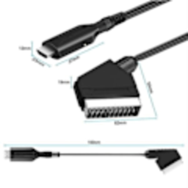 Scart - HDMI -muunnin, All-in-one Scart - HDMI -adapteri, 1080P