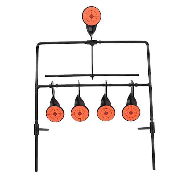 Hot Metal Rotating Spinning Shooting 5 Targets with Stickers for Rifle Airgun