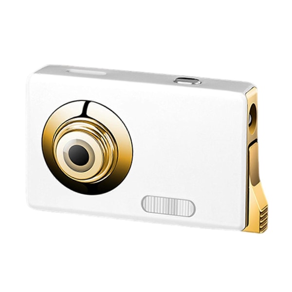 Torch-lightere Genopfyldelig Butan Torch-lighter Personlig Kameraform Herre Lighter med LED til Cigarer Lys