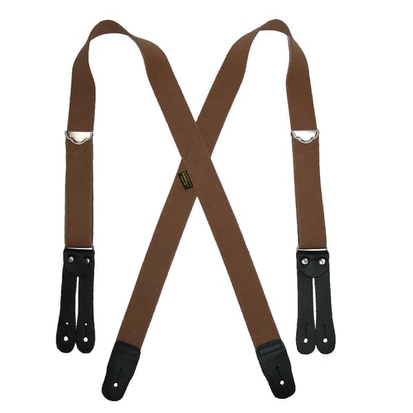 Welch Elastiske Bukseseler med Knapper (Menn) Tan