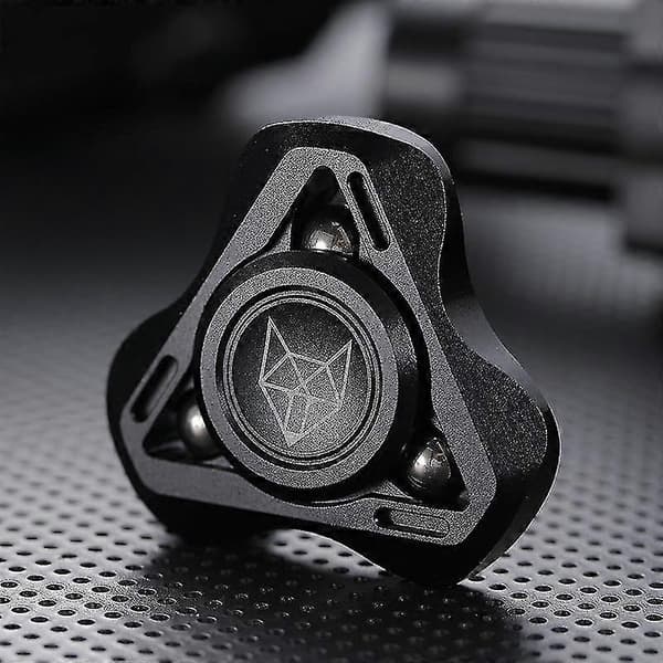 Fox Fidget Spinner Edc Metall Stressreducerare Leksaker Triangulär Aluminiumlegering Hand Spinner Lindra Ångest Dekompressionsleksaker Ful