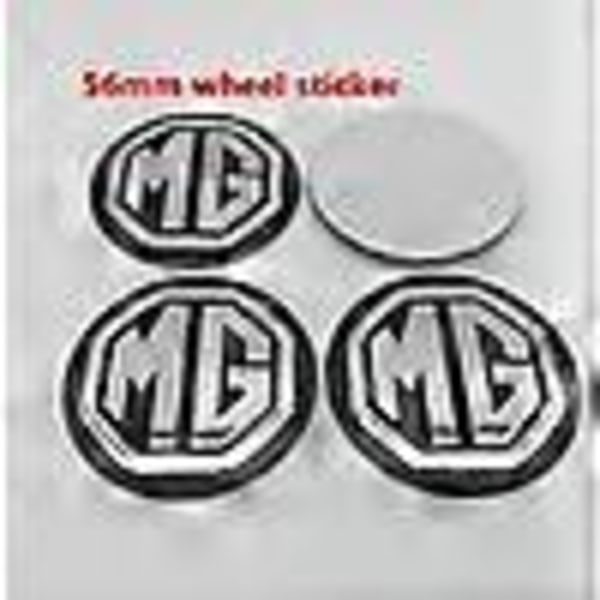 4 Pak Mg Logo 56mm 60mm Bil Hjul Centerkapsel Navkapsel Resin Badge Sticker Styling Tilbehør