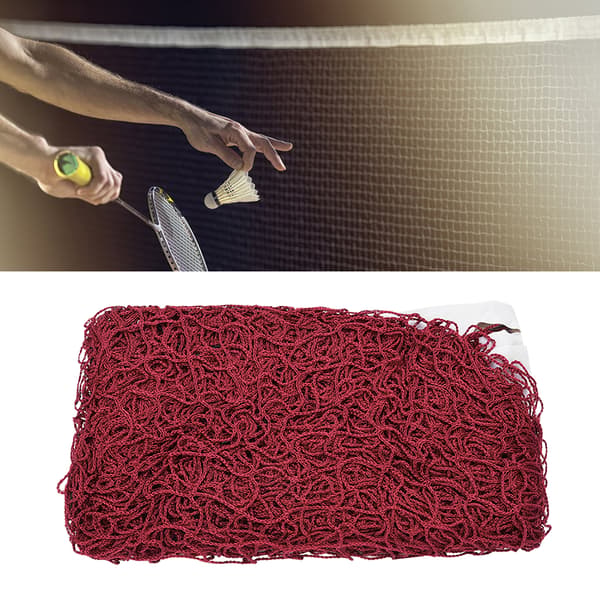 Bärbart badmintonnät i polypropenfiber för tävling med fästrep