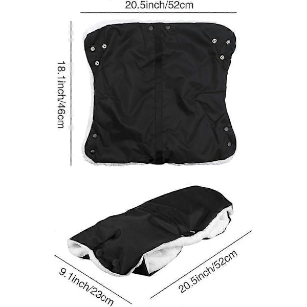 Barnvagn/Kombivagn/Sulky/Barnvagnsmuff/Handskar/Handvärmare i Fleece Vattentät Vindtät Frostskydd Extra Tjockt Barnvagnstillbehör