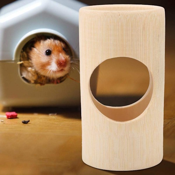 Liten Djurleksak Tunnel Bamburör Spel Lämplig för Hamster Interaktiv Leksak Burdekoration (Stor Storlek)