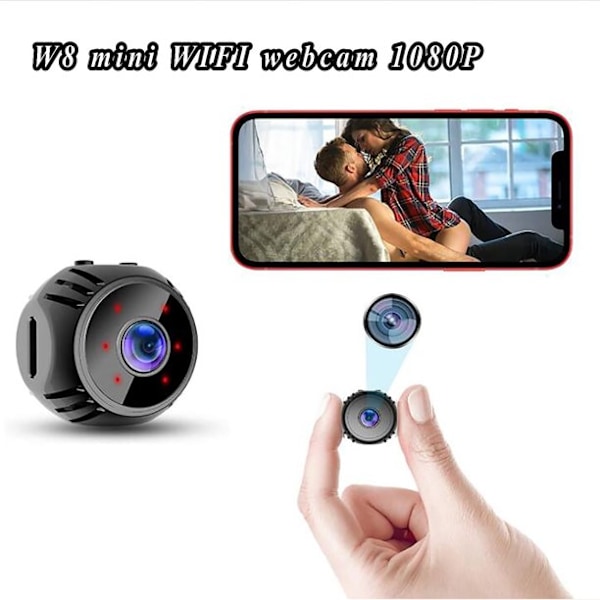 W8 1080p 360° Wifi 2 Millioner (dpi) Lille Infrarød Nat Kamera Alarm Push 2 I 1