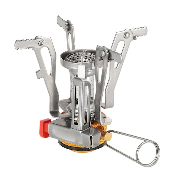 TOMSHOO Mini Gassbrenner for Ryggsekktur Camping Utendørs Matlaging Sammenleggbar Fottur Butan