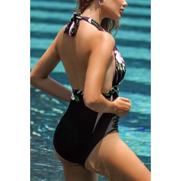 Kvinners Lost Butterfly Shirring One Piece Badedrakt