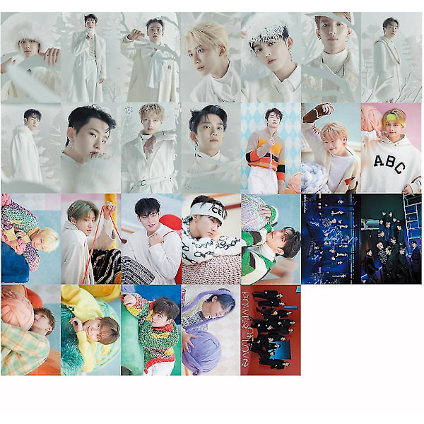 55 st/set Kpop Seventeen Power Of Love Lomo Kort Nya Album Attacca Högkvalitativa Foton Seventeen För Fans Samling