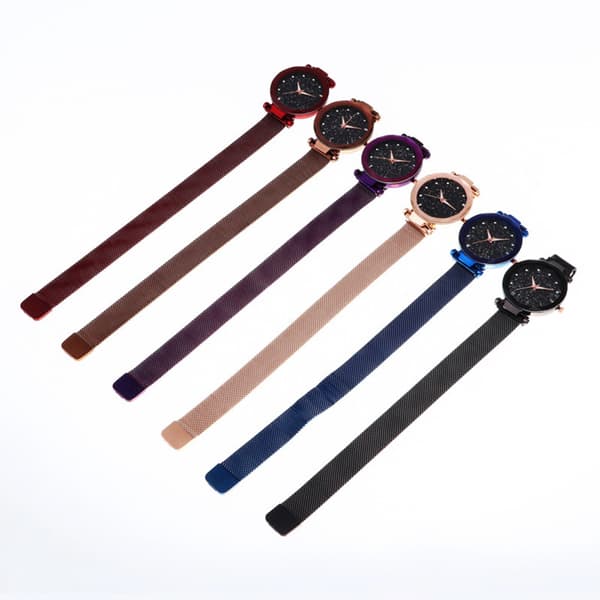 Luksus Sky Dameure Armbånd Quartz Dameur Armbåndsur Gave