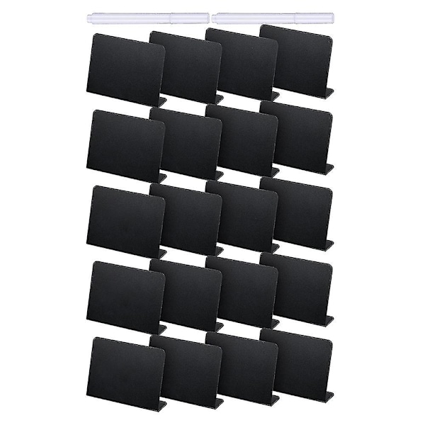 20 stk 4 x 3 tommer Mini Tavle Bordtelt Skilt Tavle Buffet Etiketter Mat Etikett For Festbord