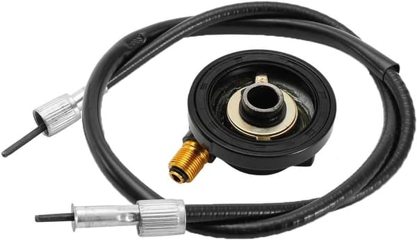 Speedometerdrev, 12mm speedometerdrev med kilometertellerkabel for scooter-deler GY6 50cc 150cc