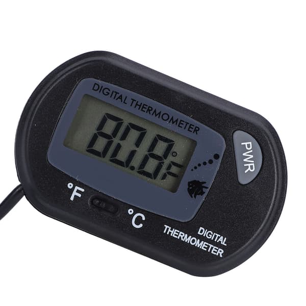 LCD Digitalt Akvarietermometer Praktisk Stor Klar Skjerm Justerbart Akvarietermometer