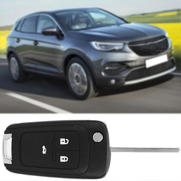 3 Knappar Bilnyckelfodral Kraftigt Nyckelbricksskydd för Opel-kompatibel