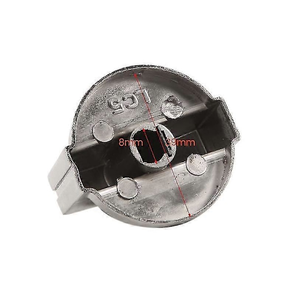 8 stk Metall 8mm Universelle Gasskomfyr Kontrollknapper Adaptere Bryter Kokeflate Kontrolllåser Gass
