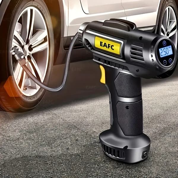 Bil luftpump portabel bil luftpump bil hög effekt elektrisk trådlös däck luftpump luftpump