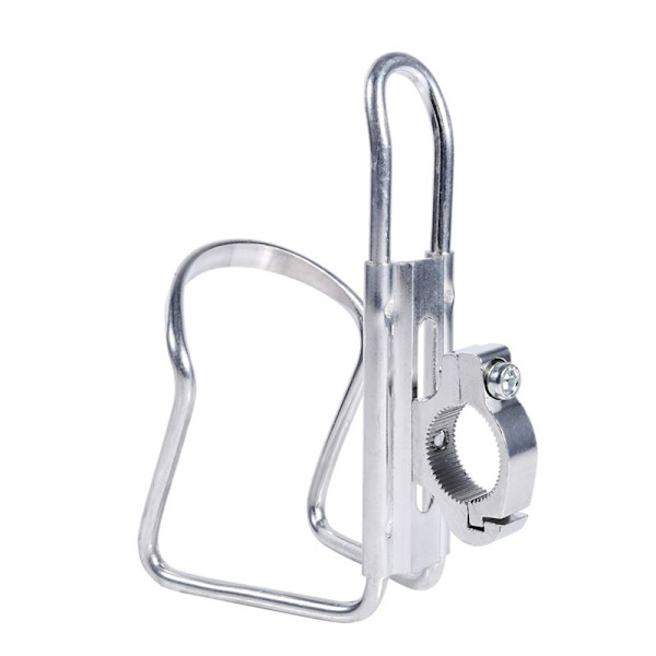Motorcycle Drink Holder Water Beverage Handlebar Mount Bottle Adapter Silver