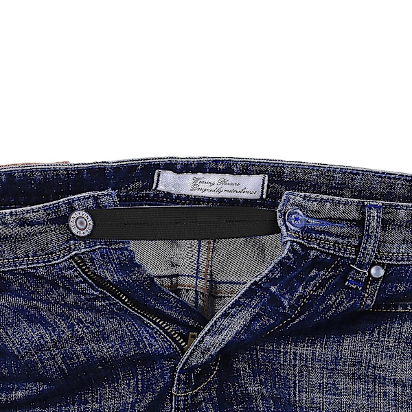 2 st Elastisk Midjeförlängare Justerbar Praktisk Stretch Tyg Bälte Åtsittande Byxor Midjebandsförlängare För Jeans Mengxi