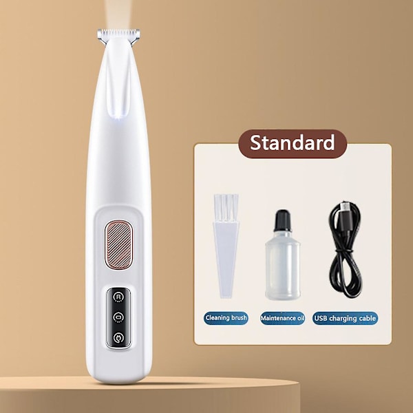 Pet Micro Precision Trimmer, Tyst Sladdlös Hundtass Trimmer, Uppladdningsbar Pet Hårtrimmer