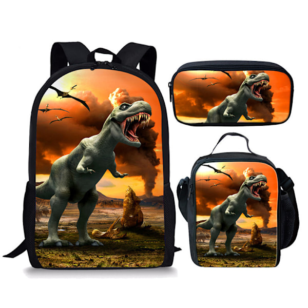 Jurassic World -reppu Dinosaur koululaukku Lasten ateriapussi
