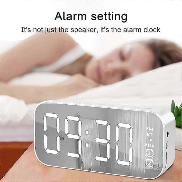 för Digital väckarklocka med stor LED-display, USB-laddare, högt alarm för tungsovare