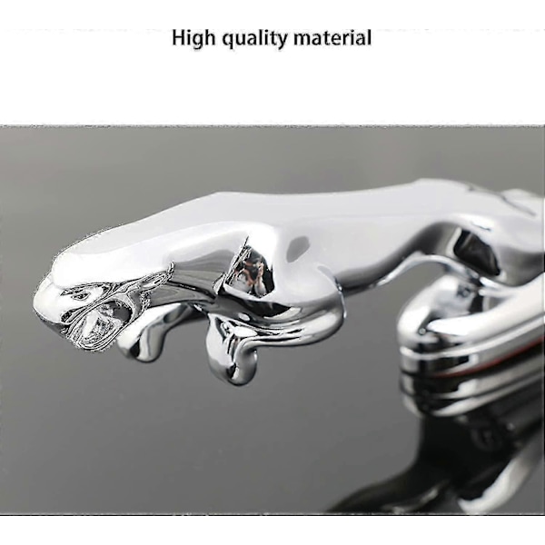 Jaguarille 3D-emblemi Auton Etuosaan, Auton Peite, Kromattu Kotka-merkki, Auton Tarvikkeet