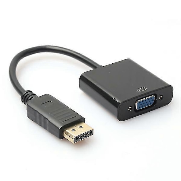 Displayport Dp Hane Till Vga Hona Videokonverter Adapterkabel För PC Laptop TV