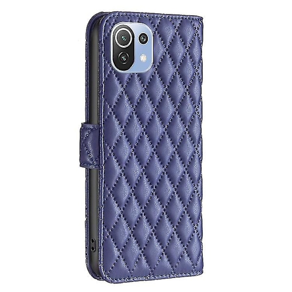 Til Xiaomi Mi 11 Lite Diamant Gitterpung Læder Flip Telefon Cover