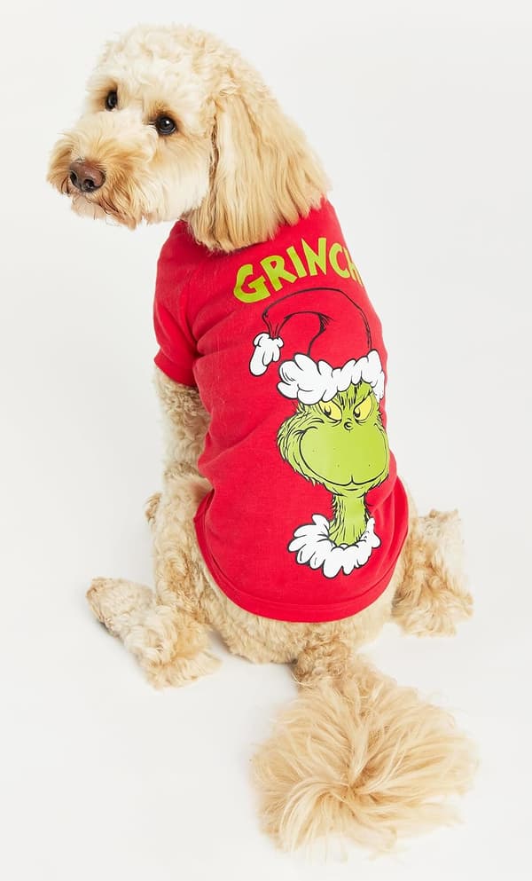 Jul Grinch-tröja och set för hund (stor storlek xl, Grinch)