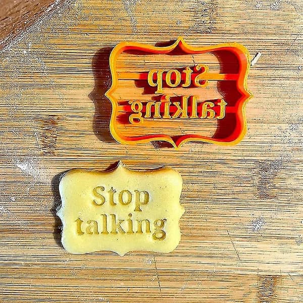Cookieforme med gode ønsker Cookieform med sjove og respektløse fraser Cookieforme til bagning D