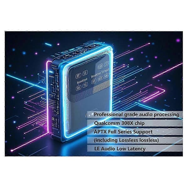 Bluetooth 5.4 Audio Receiver Transmitter Auracast LE Audio -sovitin